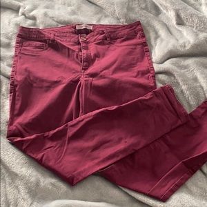 Maroon pants